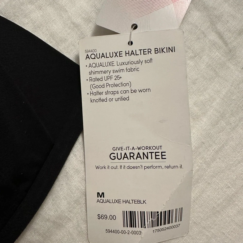 Athleta Aqualuxe Halter Halter Bikini Top NWT - Picture 5 of 6